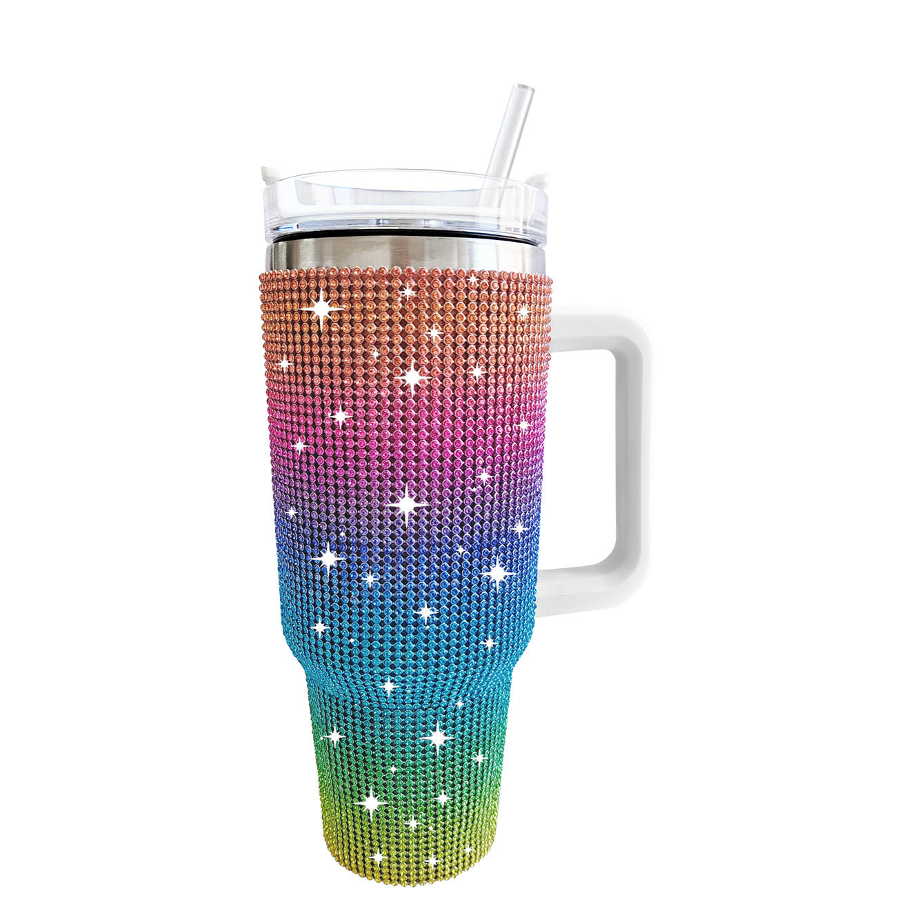 Wholesale Tumbler Ice Bullies Cup  Diamond Cow Print Leopard Print 40oz Stainless Steel Ice Bullies Cup